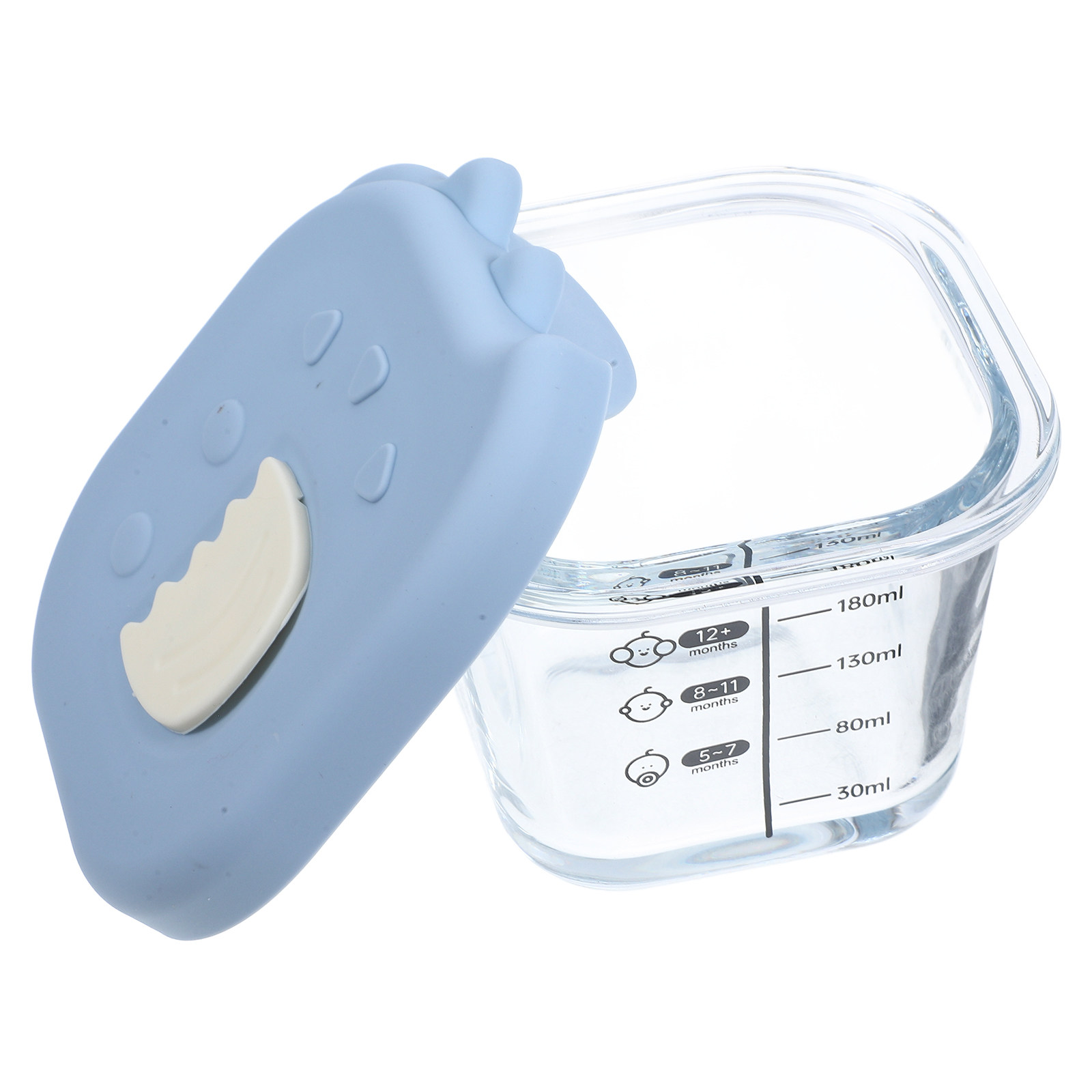 Baby Food Egg - Glass Baby Food Bowl with Lid