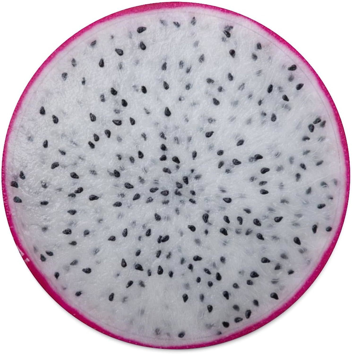 Baby Food Quality - Fruit Printed Circular Blankets Realistic Food