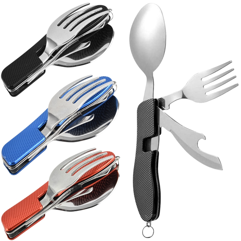 Weaning Spoon Set - 4 in1 Foldable Camping Utensil Set