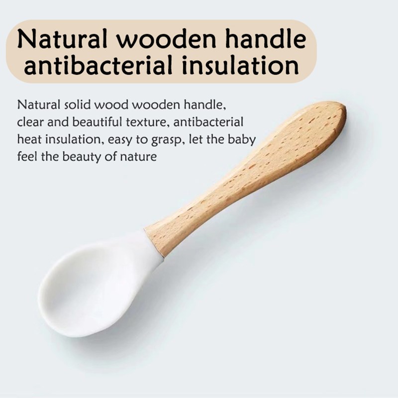 Baby Wooden Spoon Silicone Woo - Baby Food Organic review and price