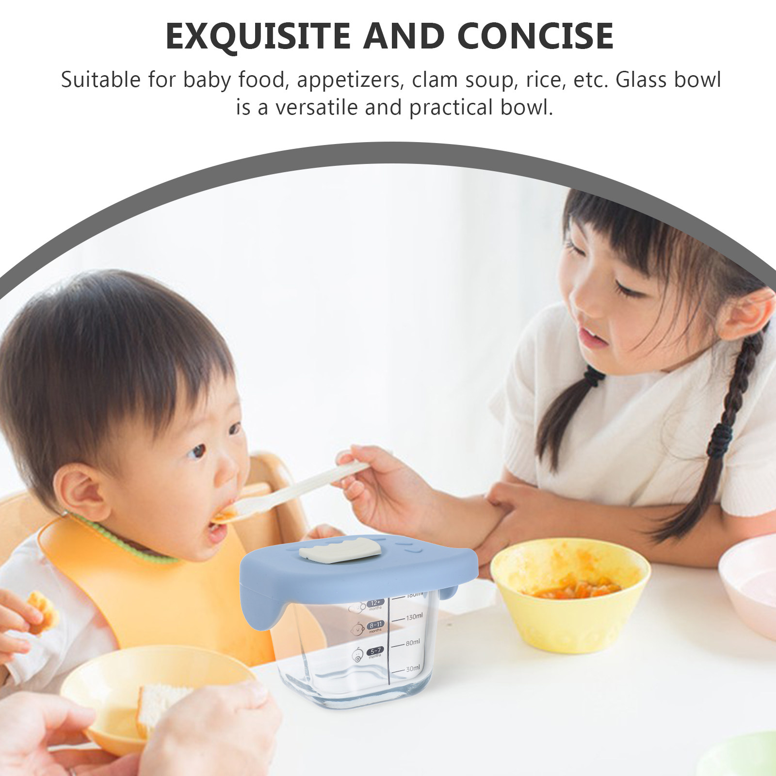 Glass Baby Food Bowl with Lid  - Baby Food Egg review and price