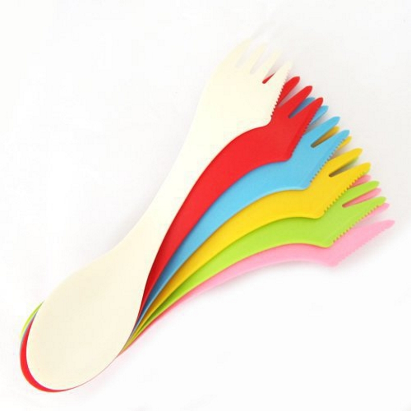 6PCS 3-in-1 Camp Utensils Set  - Weaning Spoon Set review and price