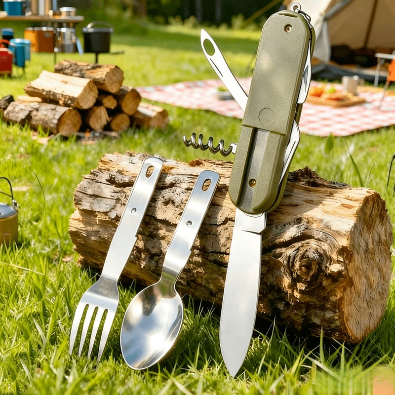 Stainless Steel 7 in 1 Camping - Weaning Spoon Set review and price