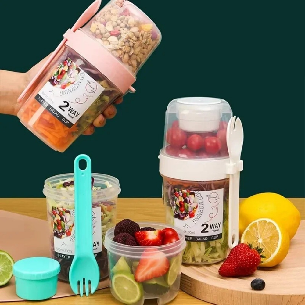 Portable Salad Cup Breakfast C - Baby Food Thermos review and price