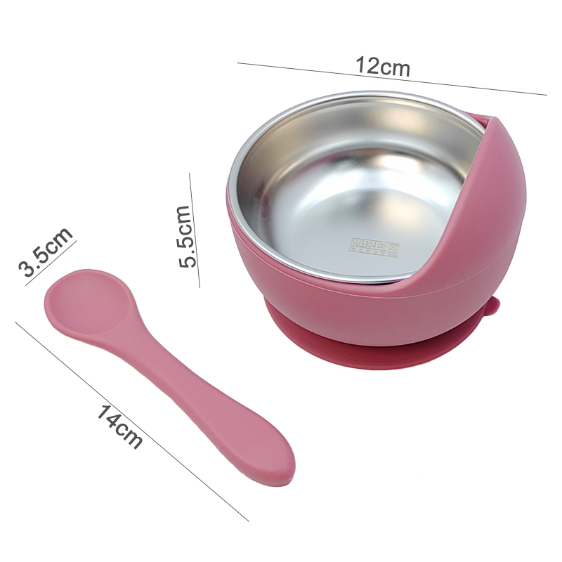 3Pcs Set Baby Feeding Bowl Wit - Baby Food Utensils review and price
