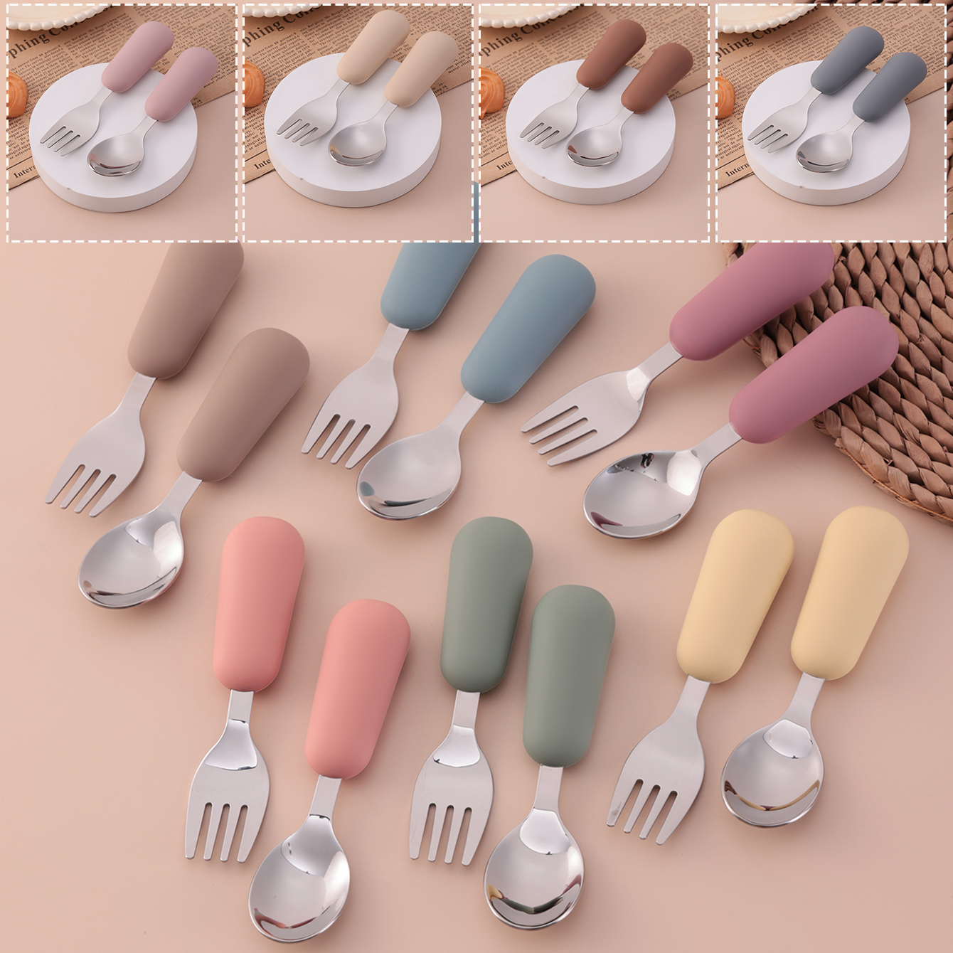 Color Kids 2PCS Stainless Stee - Weaning Spoon Set review and price