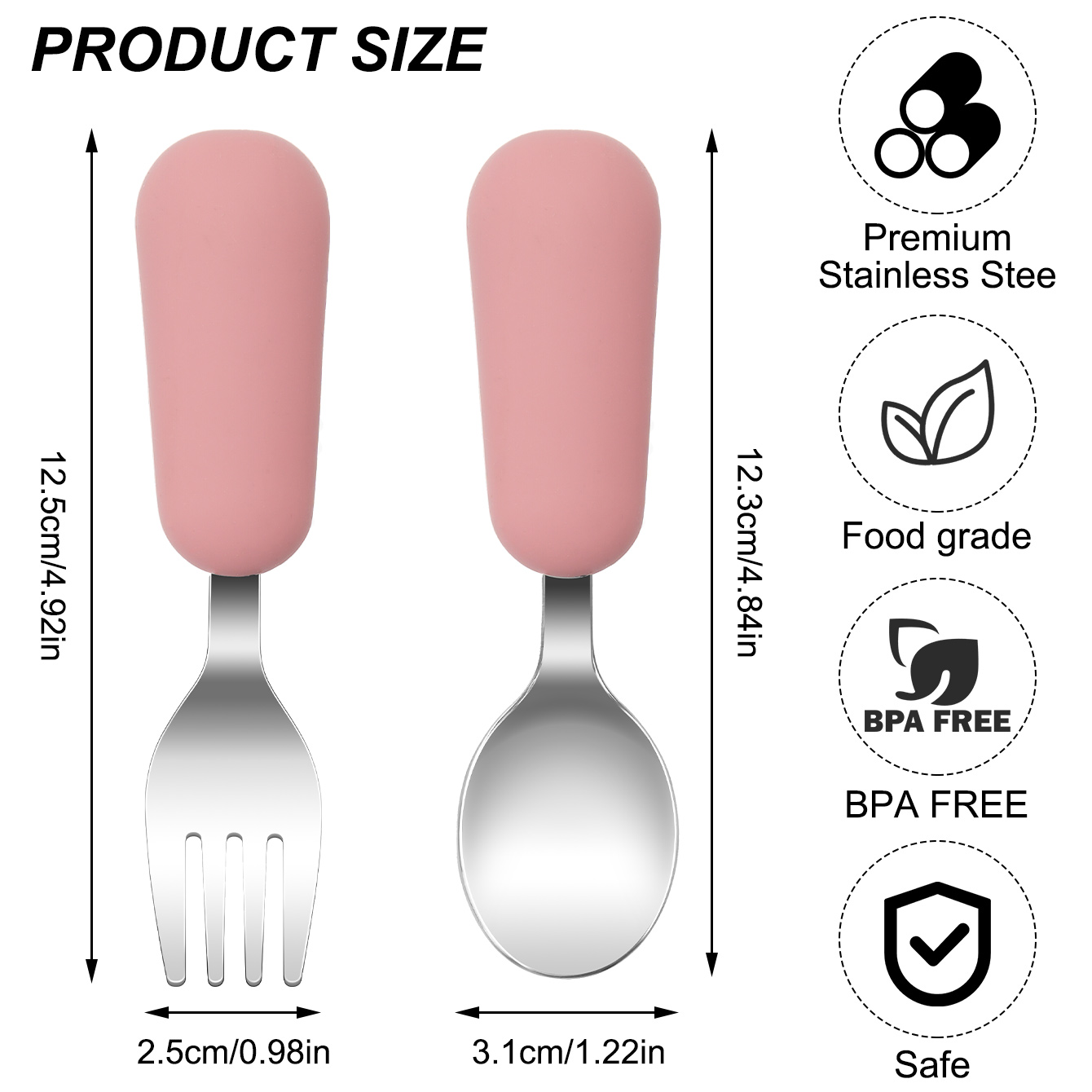 Color Kids 2PCS Stainless Stee - Weaning Spoon Set review and price