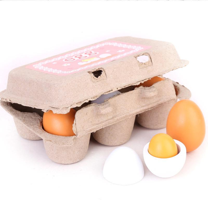6Pcs Kitchen Wooden Artificial - Baby Food Egg review and price