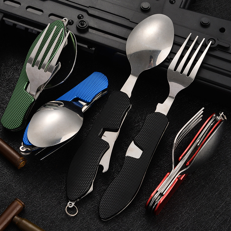 4 in1 Foldable Camping Utensil - Weaning Spoon Set review and price