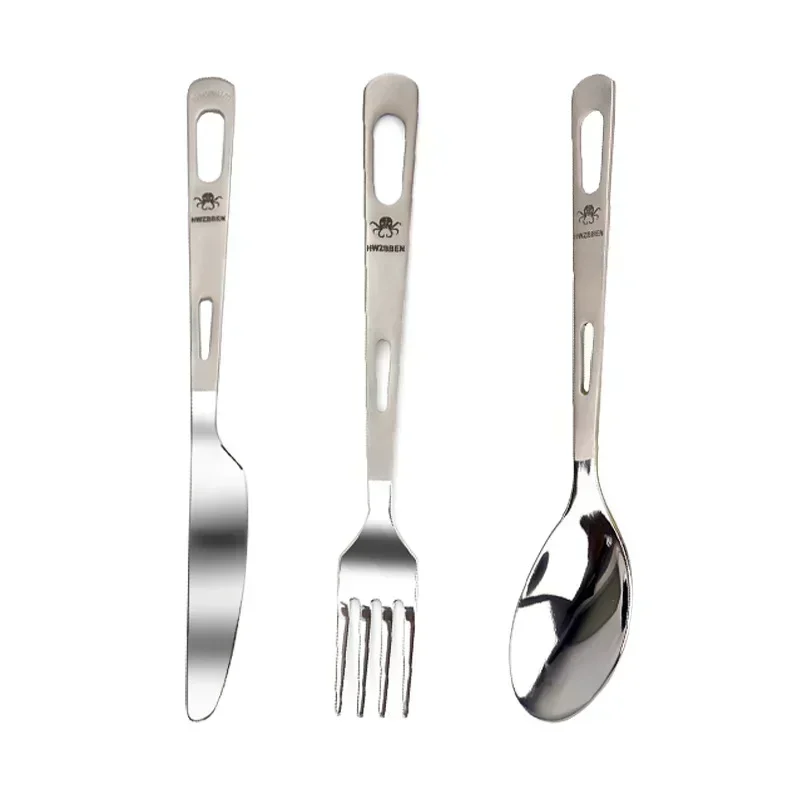 HWZBBEN Titanium Fork Spoon Kn - Weaning Spoon Set review and price