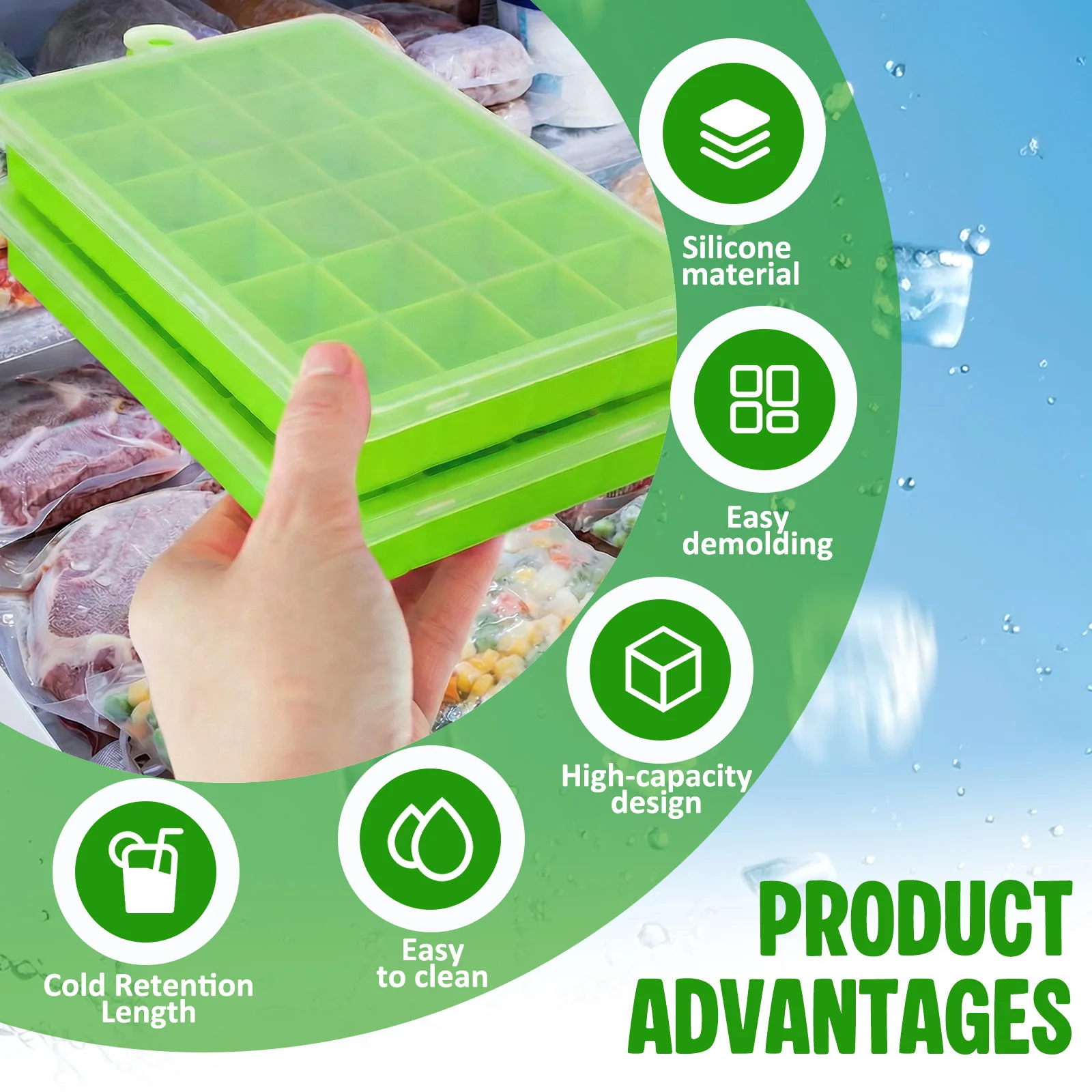 Silicone Ice Cube Tray Easy Re - Baby Food Jelly review and price