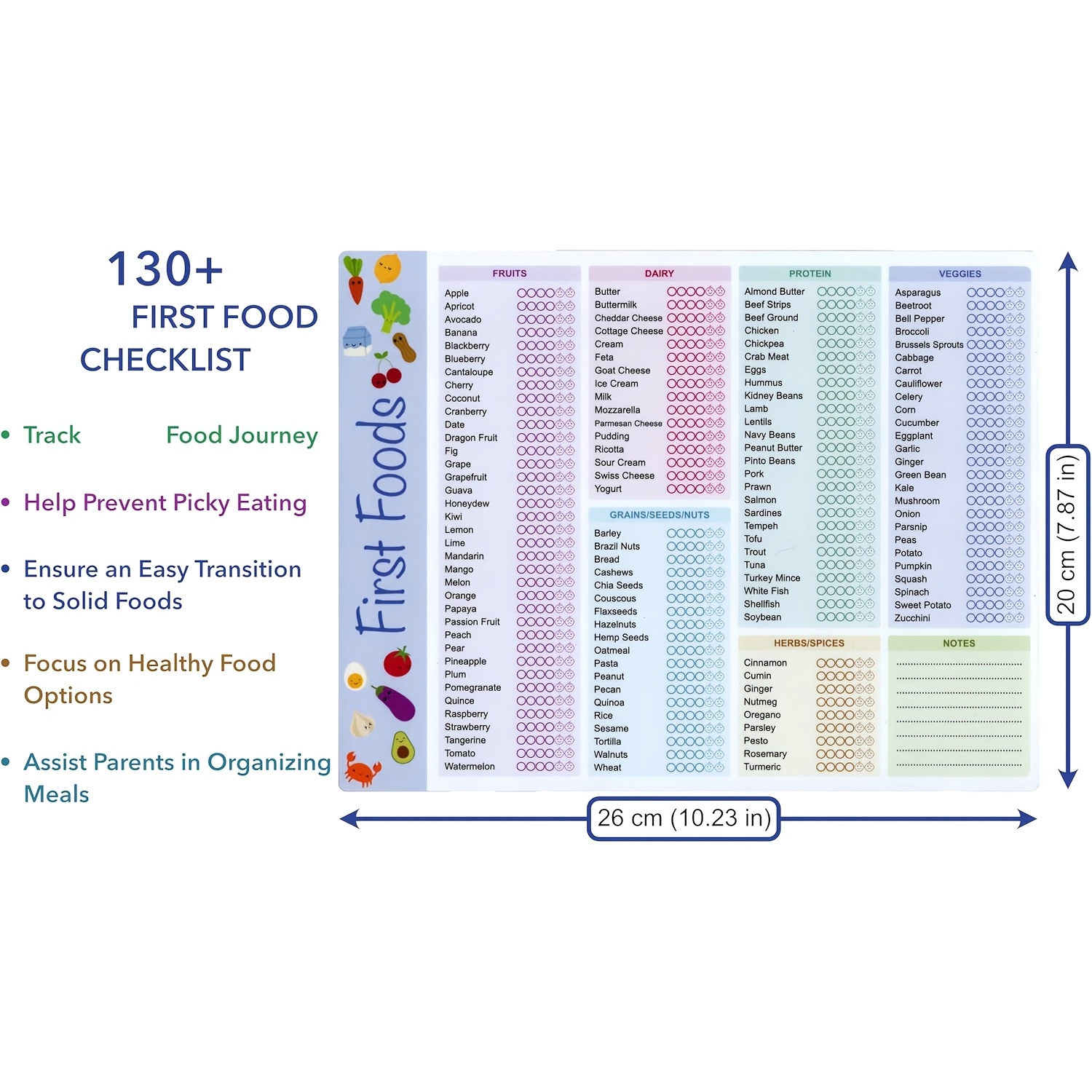 Baby First Foods Tracker, High - Baby Food Quality review and price