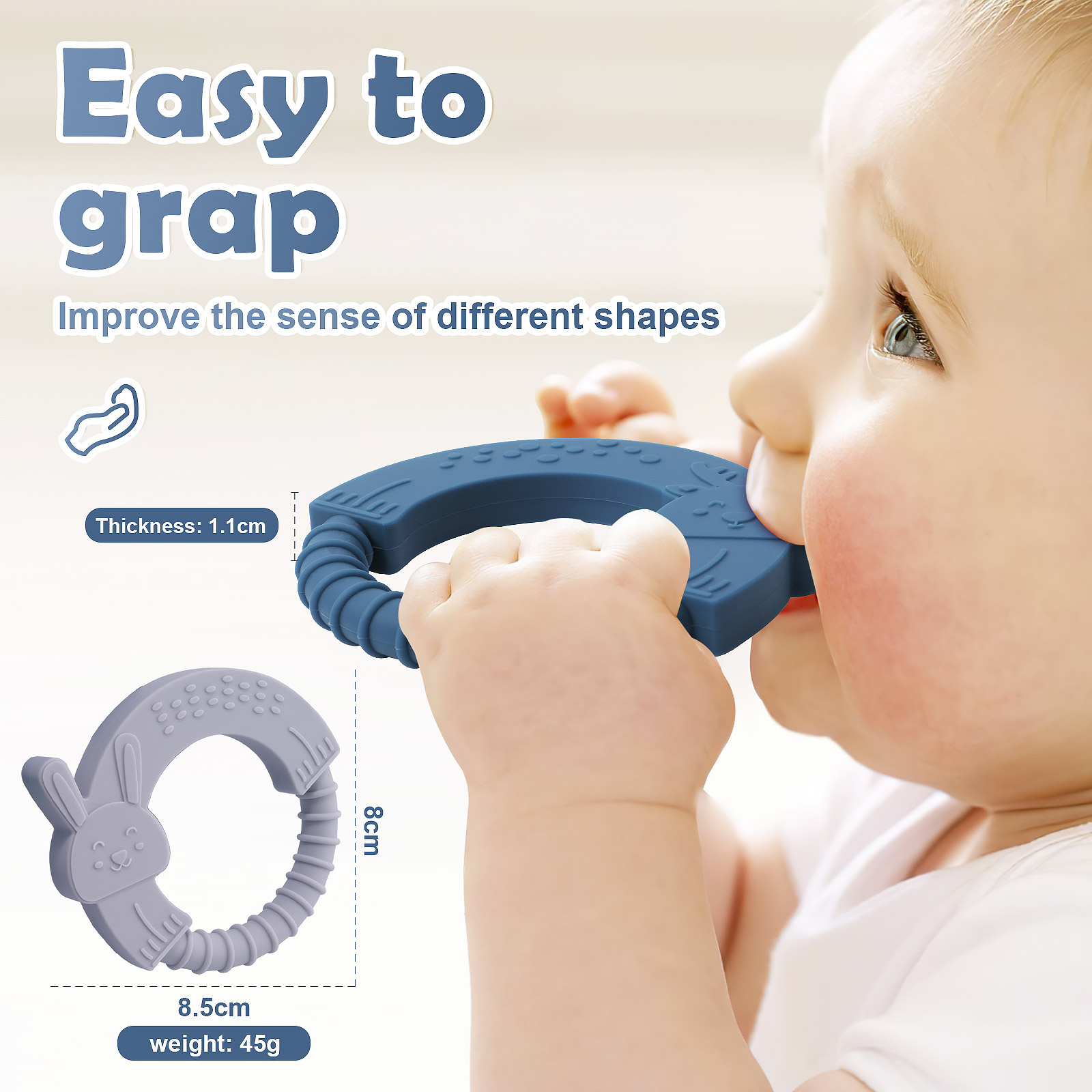 2PC Silicone Teether Baby Anim - Baby Food Organic review and price