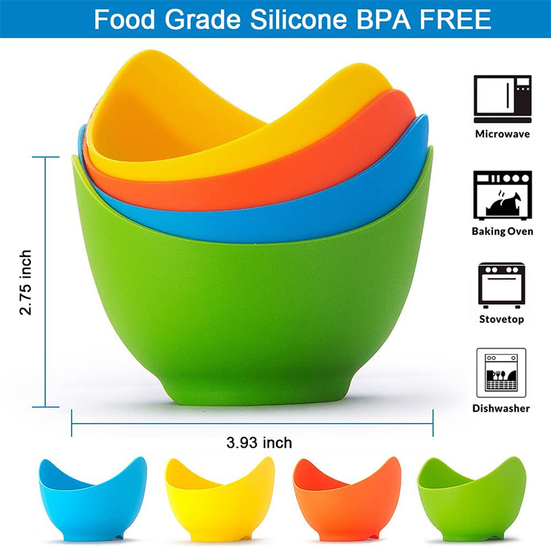 LMETJMA 4Pcs Egg Poacher Cups  - Baby Food Egg review and price