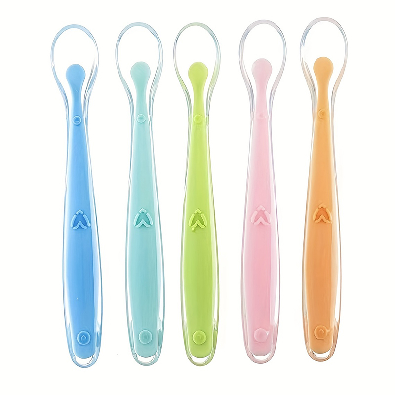 1/2pcs Soft Tip Baby Silicone  - Baby Food Utensils review and price