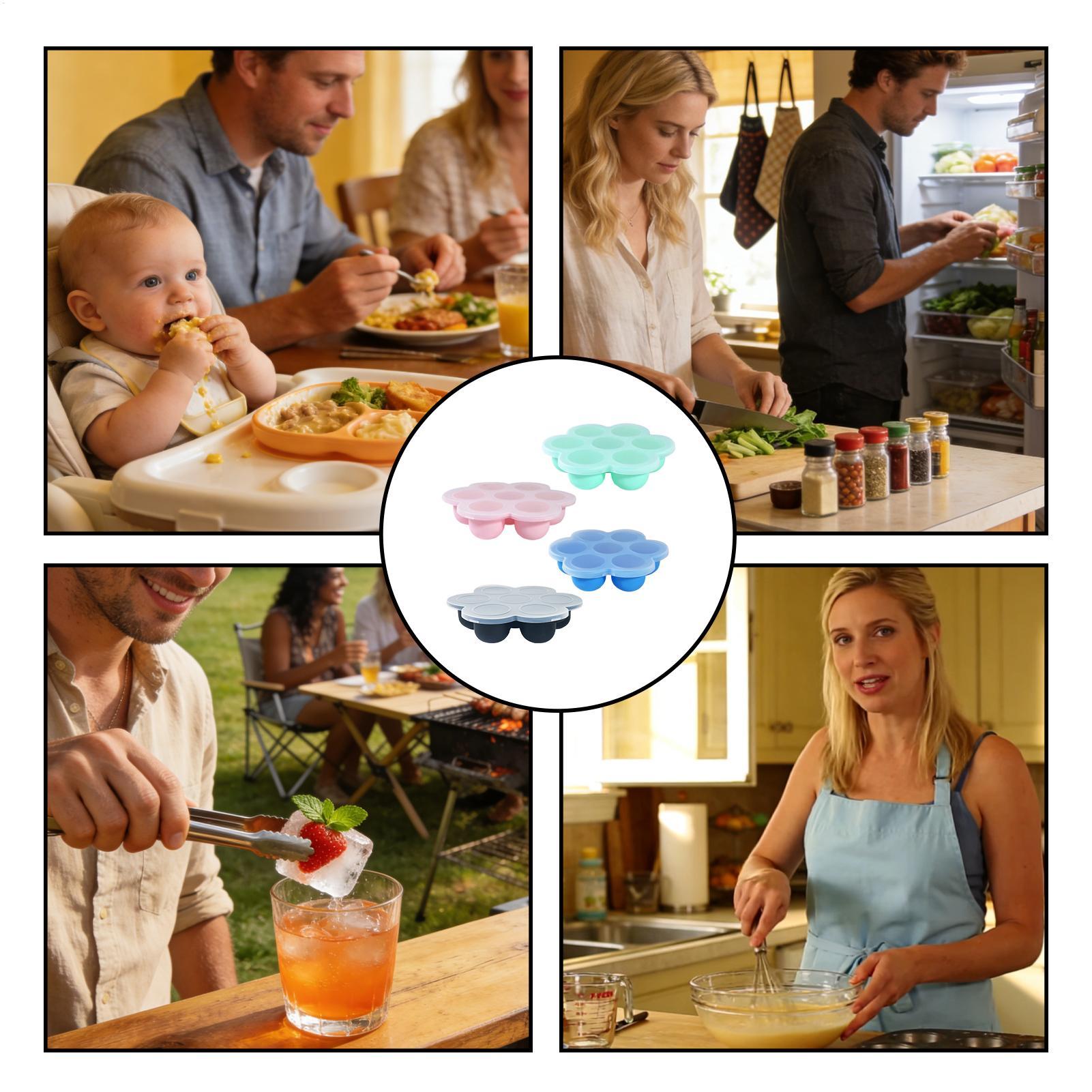 Reusable Gel Silicone Molds Ki - Baby Food Jelly review and price