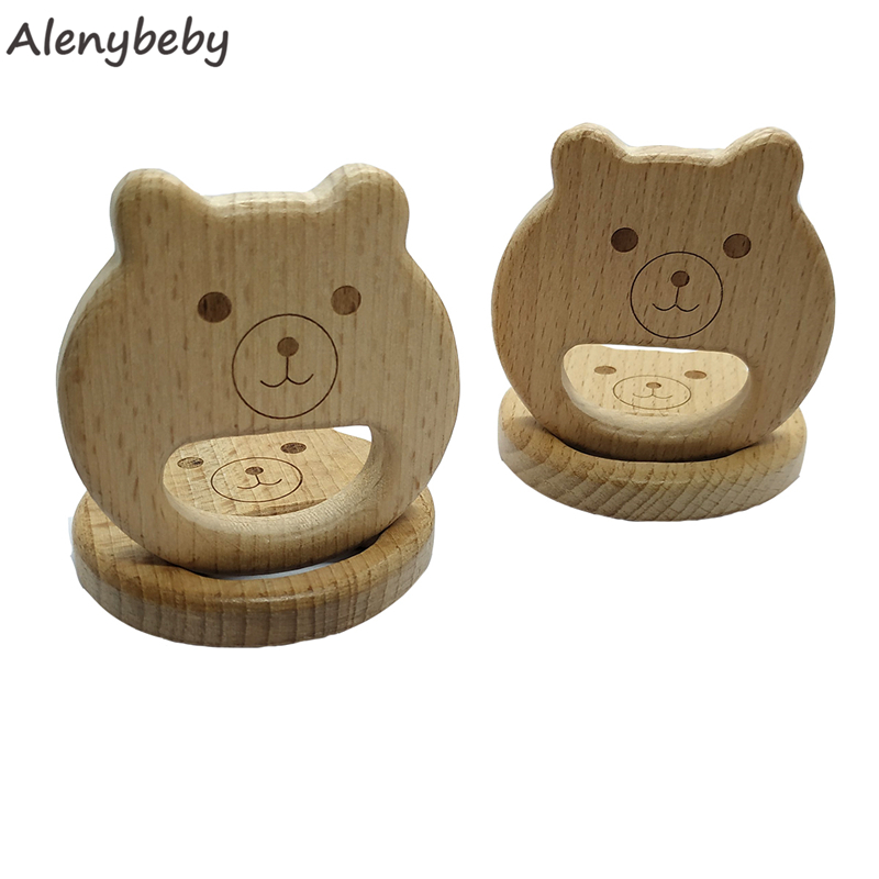 Natural Wooden Teether Bear sh - Baby Food Organic review and price