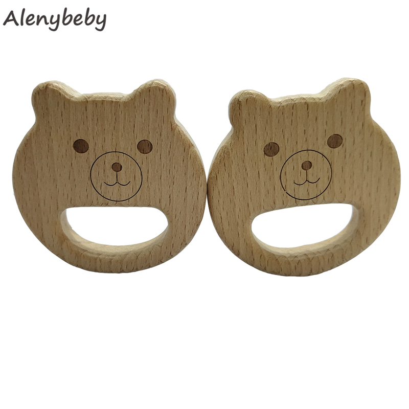 Natural Wooden Teether Bear sh - Baby Food Organic review and price