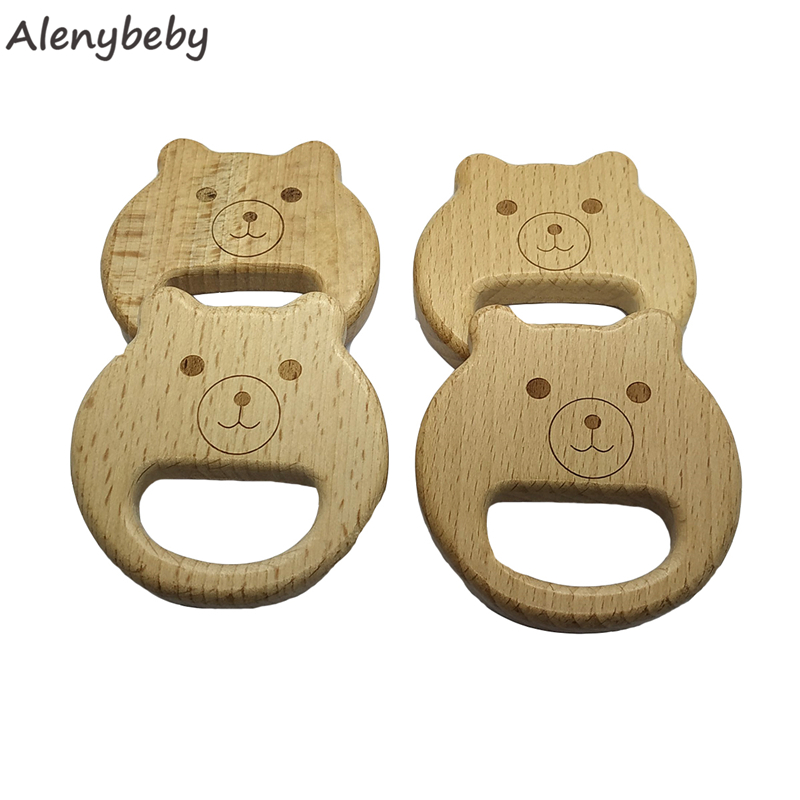 Natural Wooden Teether Bear sh - Baby Food Organic review and price