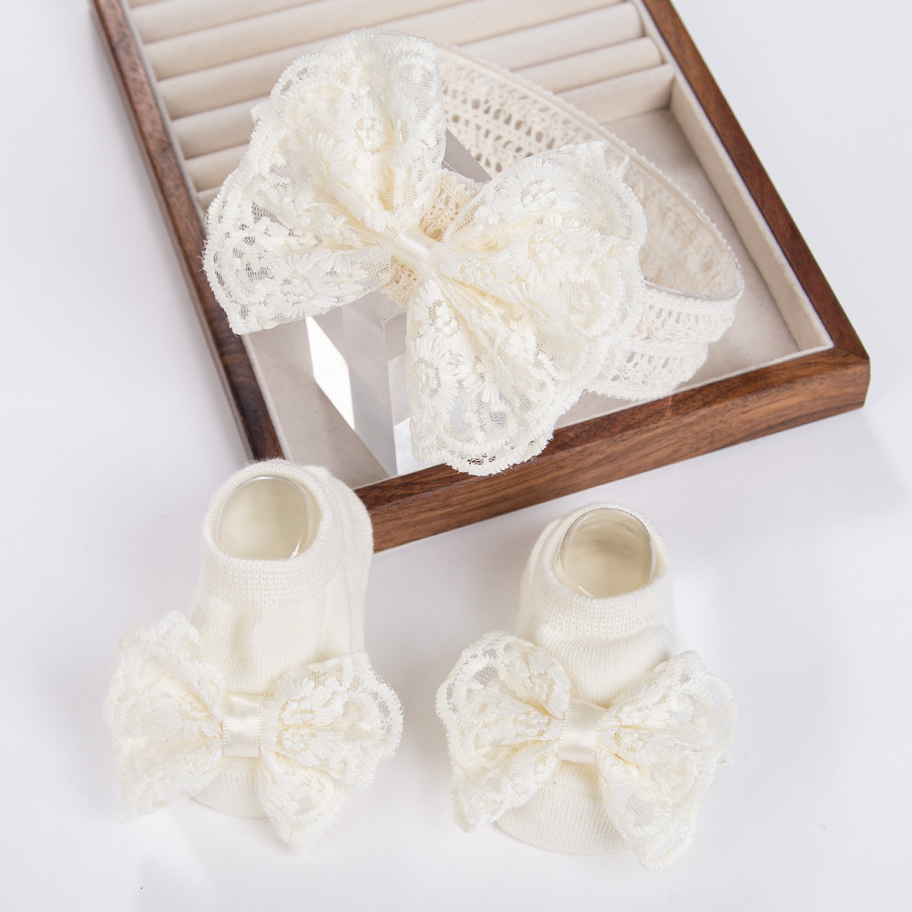 3Pcs/Set Cream Lace Baby Headb - Baby Food Jelly review and price