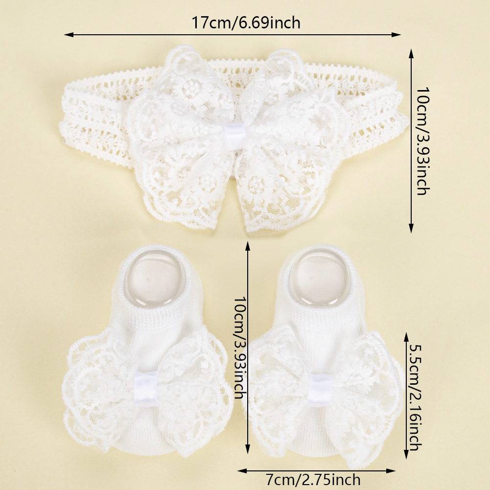 3Pcs/Set Cream Lace Baby Headb - Baby Food Jelly review and price