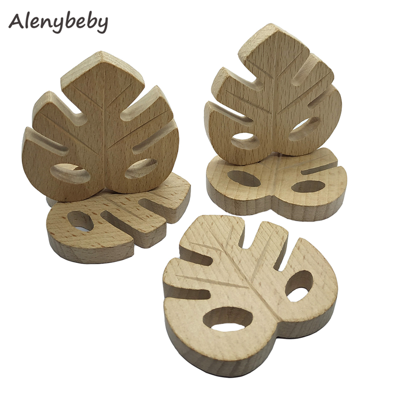 Natural wood teether leaf shap - Baby Food Organic review and price